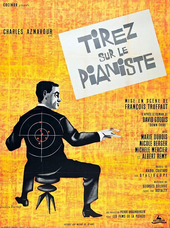 Shoot the Piano Player (1960), Charles Aznavour crime movie Videospace Shoot the Piano Player (1960), Charles Aznavour crime movie Videospace